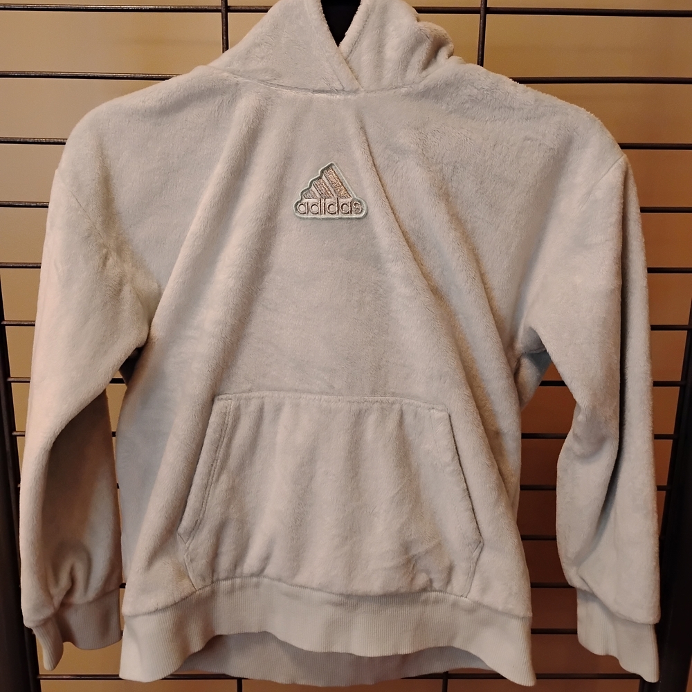 Adidas Men's Light Gray Hoodie
